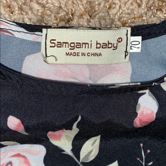 6 month baby girl floral jumpsuit. - Picture 3 of 3